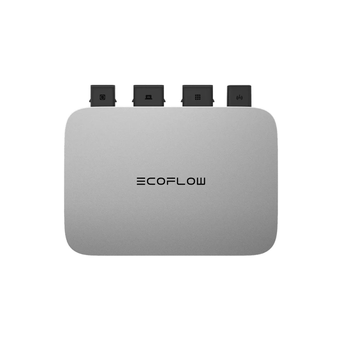 EcoFlow PowerStream microinverter with two solar panels for balcony mounting
